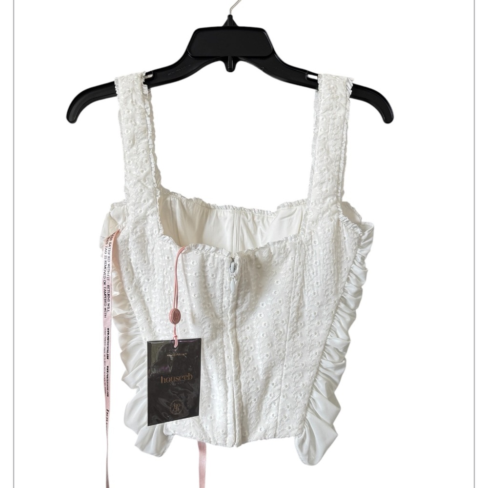 HOUSE OF CB Catalina Eyelet Corset Top - Picture 6 of 8